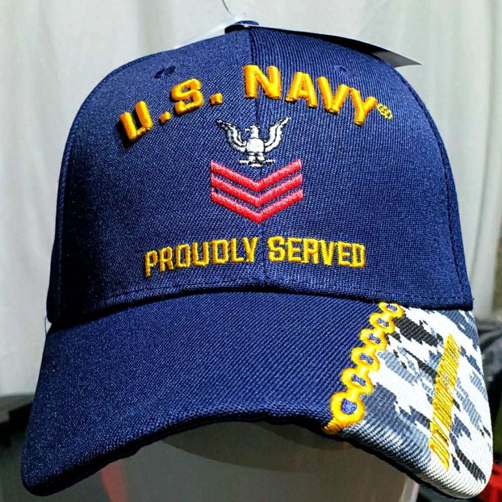 MILITARY U.S. NAVY Petty Officer First Class Hat
